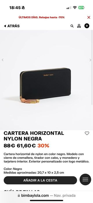 Cartera bimba y lola original