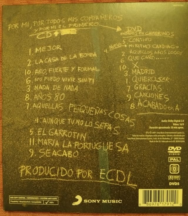 Cd y dvd El canto del loco