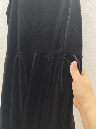 Vestido tirantes terciopelo
