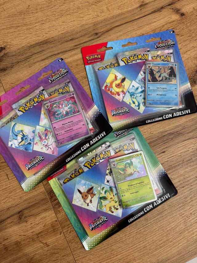 Tris Blister Pokemon Evoluzioni Prismatiche sealed