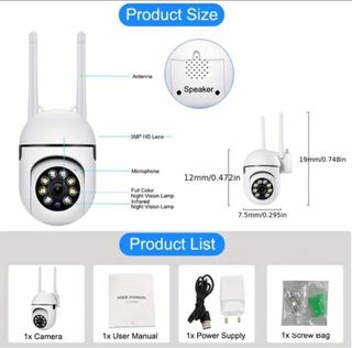 Camara seguridad wifi 360 grados