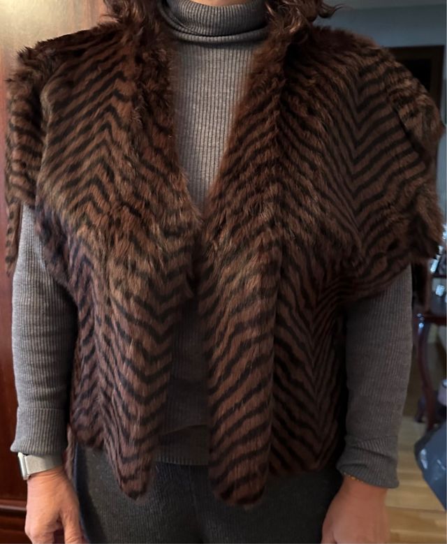 Chaleco vintage pelo mujer