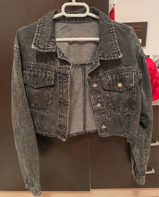 Chaqueta vaquera gris