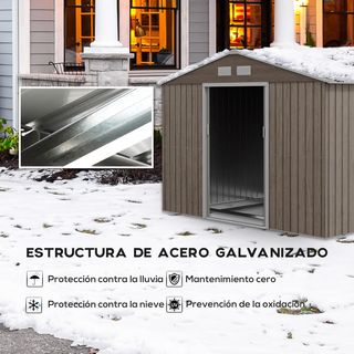 Caseta de Jardín Exterior 4,9 m² 277x195x192 cm