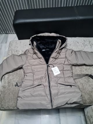 Anorak acolchado water repellent Zara