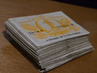 Lote 180 billetes 1 peseta de Manresa 1937