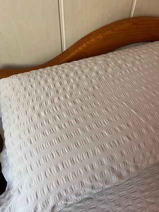 Juego de cama de 90 beige reversible con sábanas