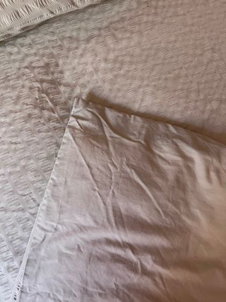 Juego de cama de 90 beige reversible con sábanas