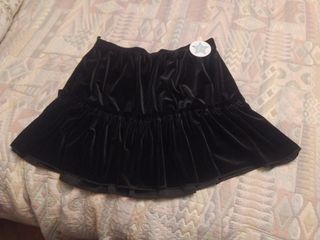 Falda terciopelo corta