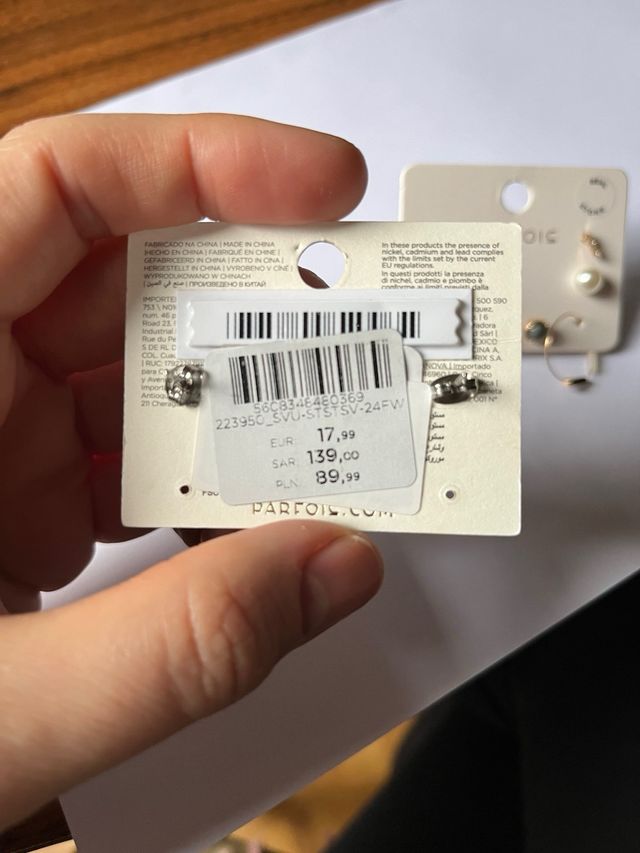 Lote pendientes Parfois Acero inoxidable. Parfois