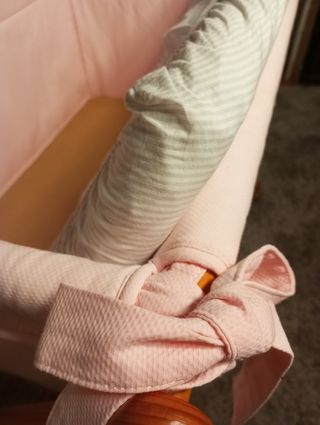 Mini cuna colecho de madera con ruedas