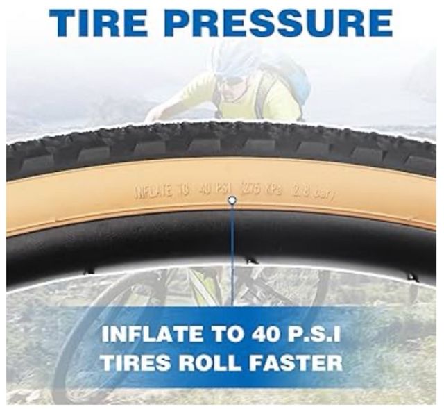 Neumático de repuesto para bicicleta, 700 x 42 c