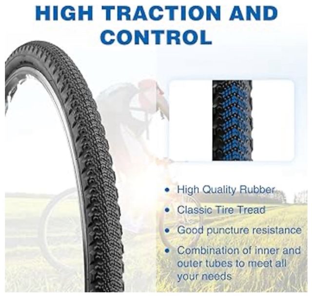 Neumático de repuesto para bicicleta, 700 x 42 c