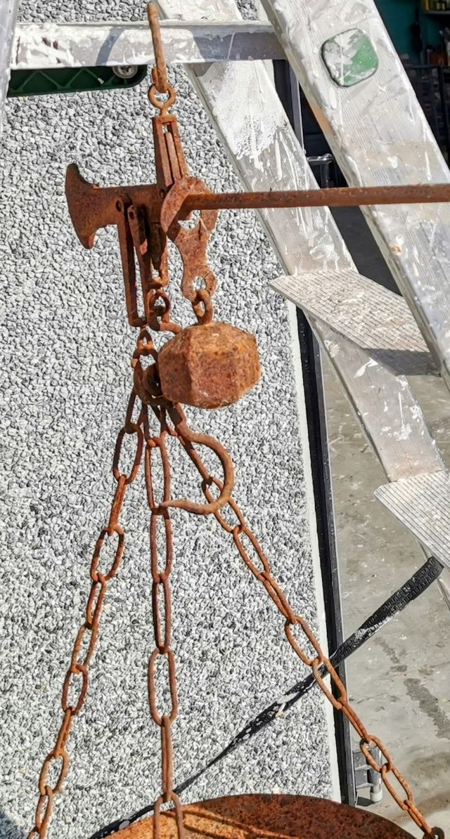 Bilancia a stadera, peso esagonale