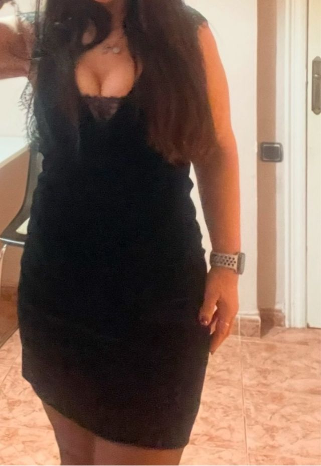 Vestido terciopelo Cortefiel talla S