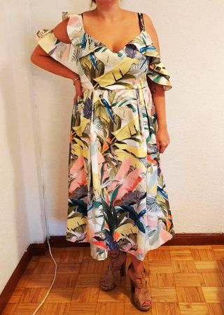  Vestido de fiesta tropical ASOS – Talla 46