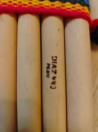 Flauta peruana hecha a mano