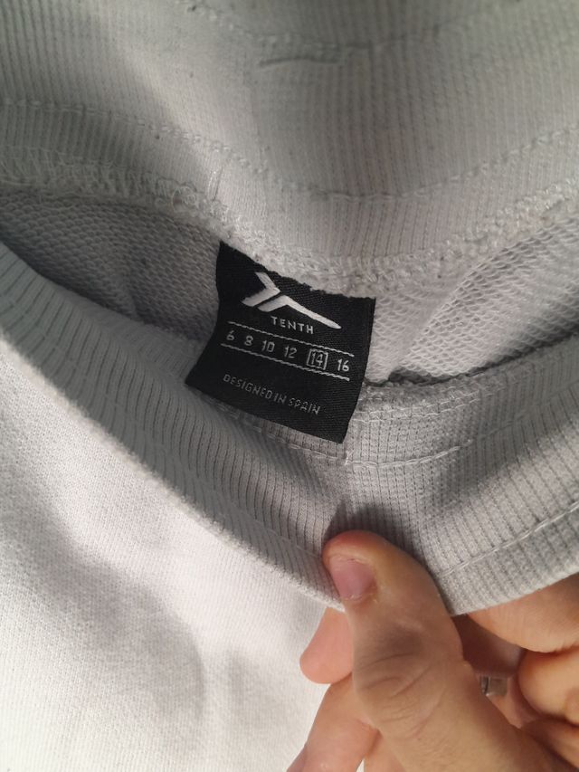 Pantalones chándal blancos tenth XS