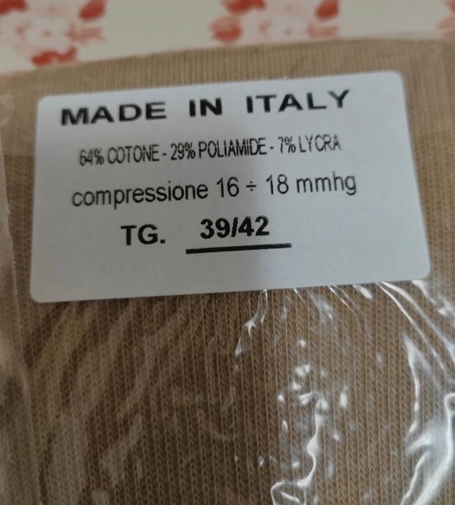 Calze 2 paia a compressione graduata 39-42