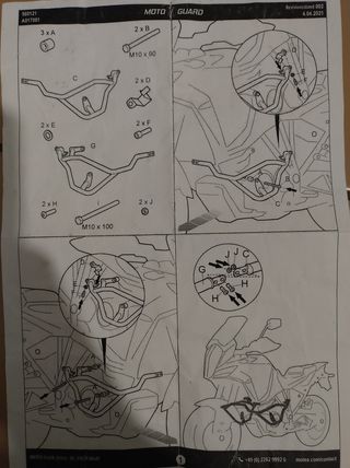 Barre paramotore KTM adventure