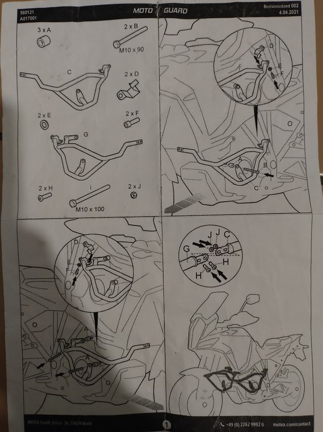 Barre paramotore KTM adventure 