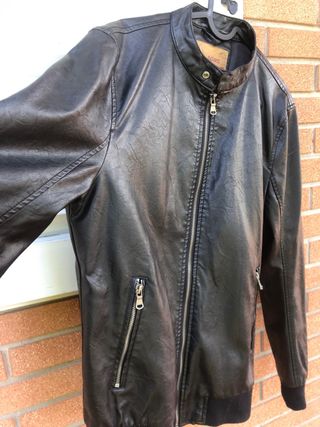 giubbotto pelle ecologica nera