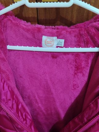 Chaqueta Plumífero fucsia niña