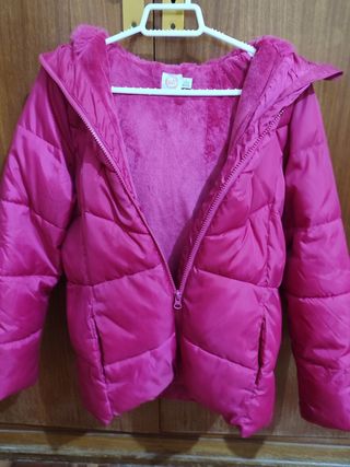 Chaqueta Plumífero fucsia niña