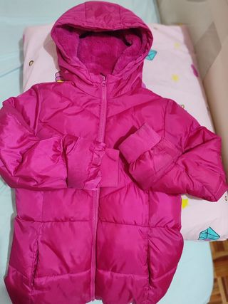 Chaqueta Plumífero fucsia niña
