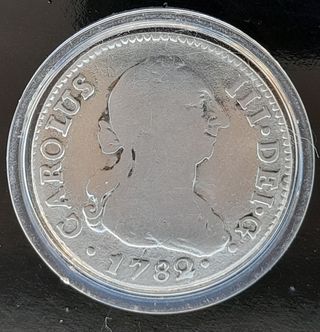 2 Reales 1782 Sevilla ¡Plata! (Carlos III)