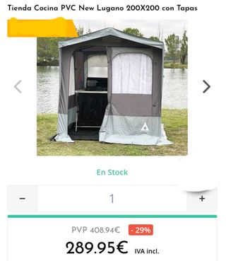 Tienda cocina PVC 2x2