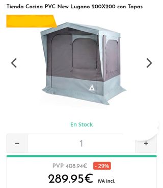 Tienda cocina PVC 2x2