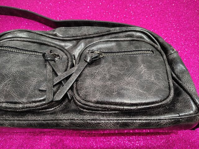 Bolso Bandolera efecto textura cuero