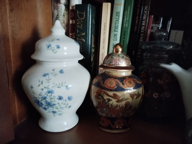 Jarrones y botes de porcelana