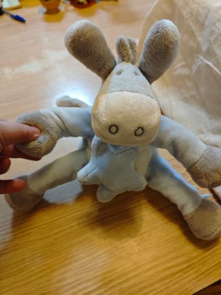 Peluche reno musical azul