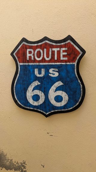 Cartel Ruta 66 vintage