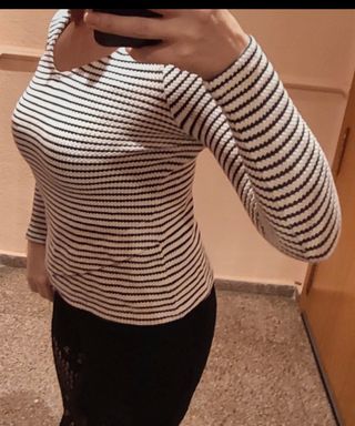 Jersey de punto rayas S