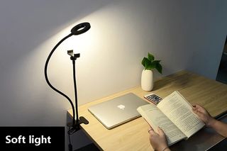 Anillo Luz LED, Soporte para Micrófono Teléfono