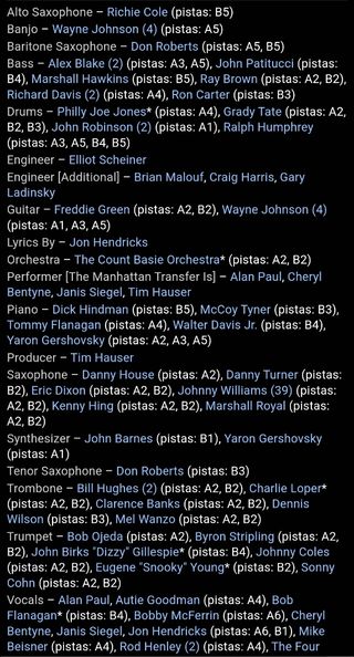 LP-The Manhattan Transfer: "Vocalese" (1985)