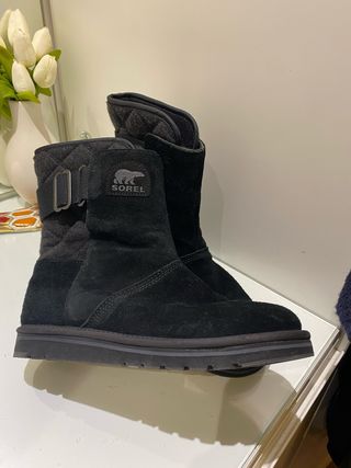 Botas negras de piel Sorel T42