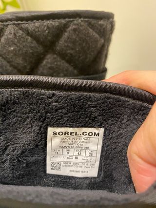 Botas negras de piel Sorel T42
