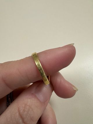 Sortija anillo de oro 18 k