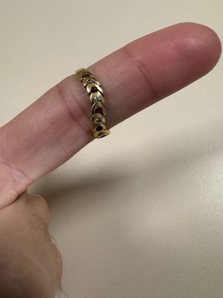 Sortija anillo de oro 18 k