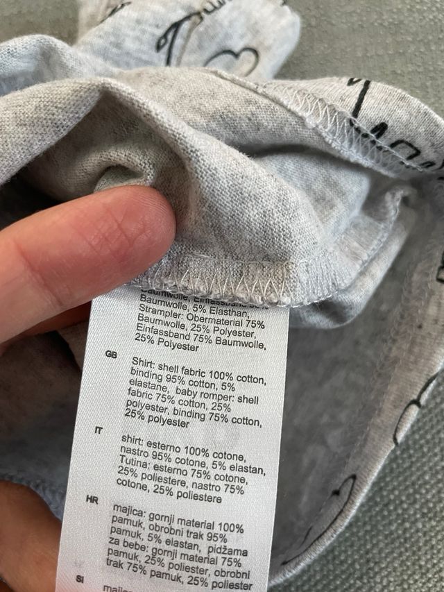 Maglia + salopette per neonato 1mese