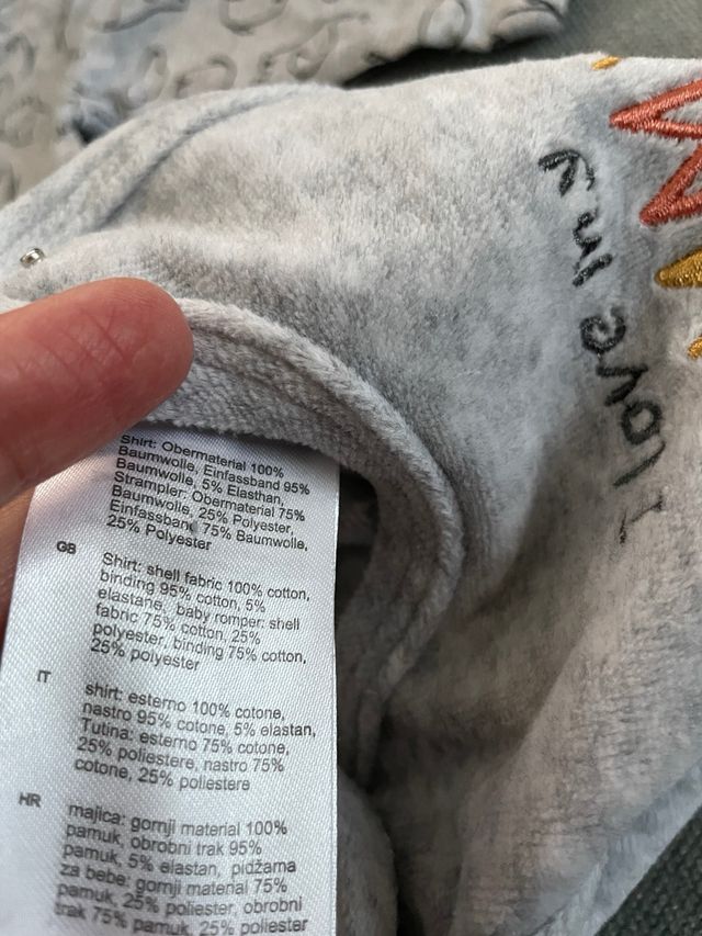 Maglia + salopette per neonato 1mese