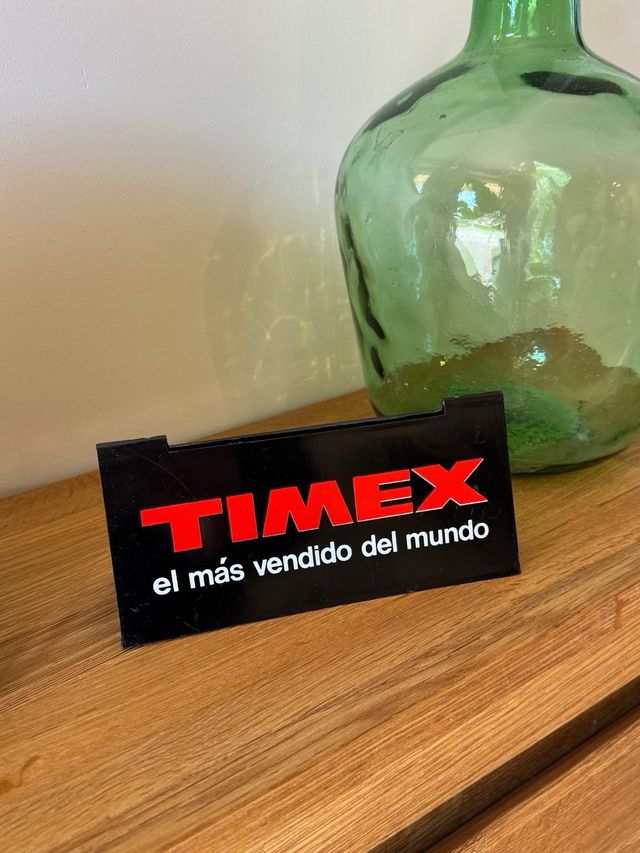 Cartel reloj TIMEX vintage