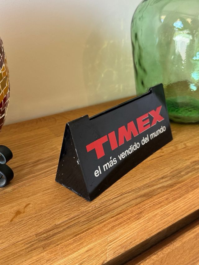 Cartel reloj TIMEX vintage