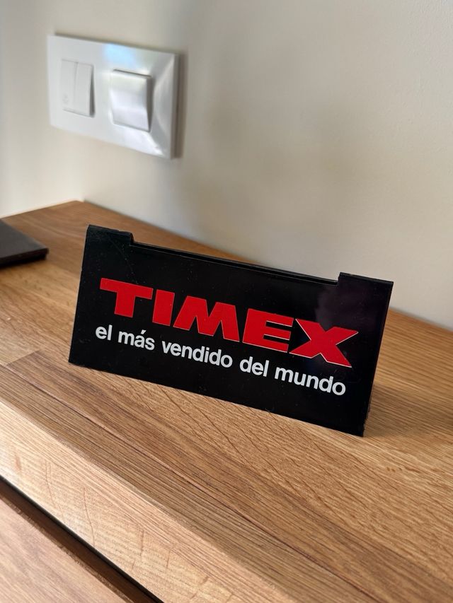 Cartel reloj TIMEX vintage
