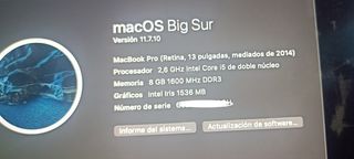 Macbook Pro Retina 2014 