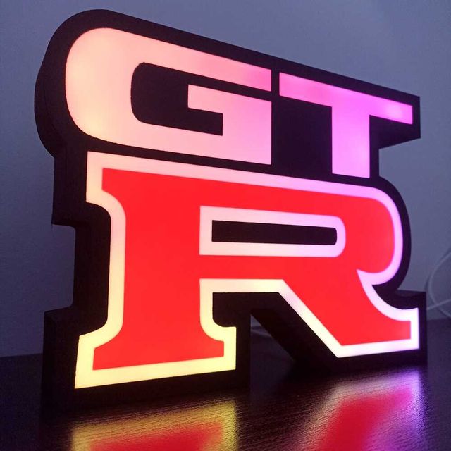 GT-R - Candeeiro LED RGB para Decoração